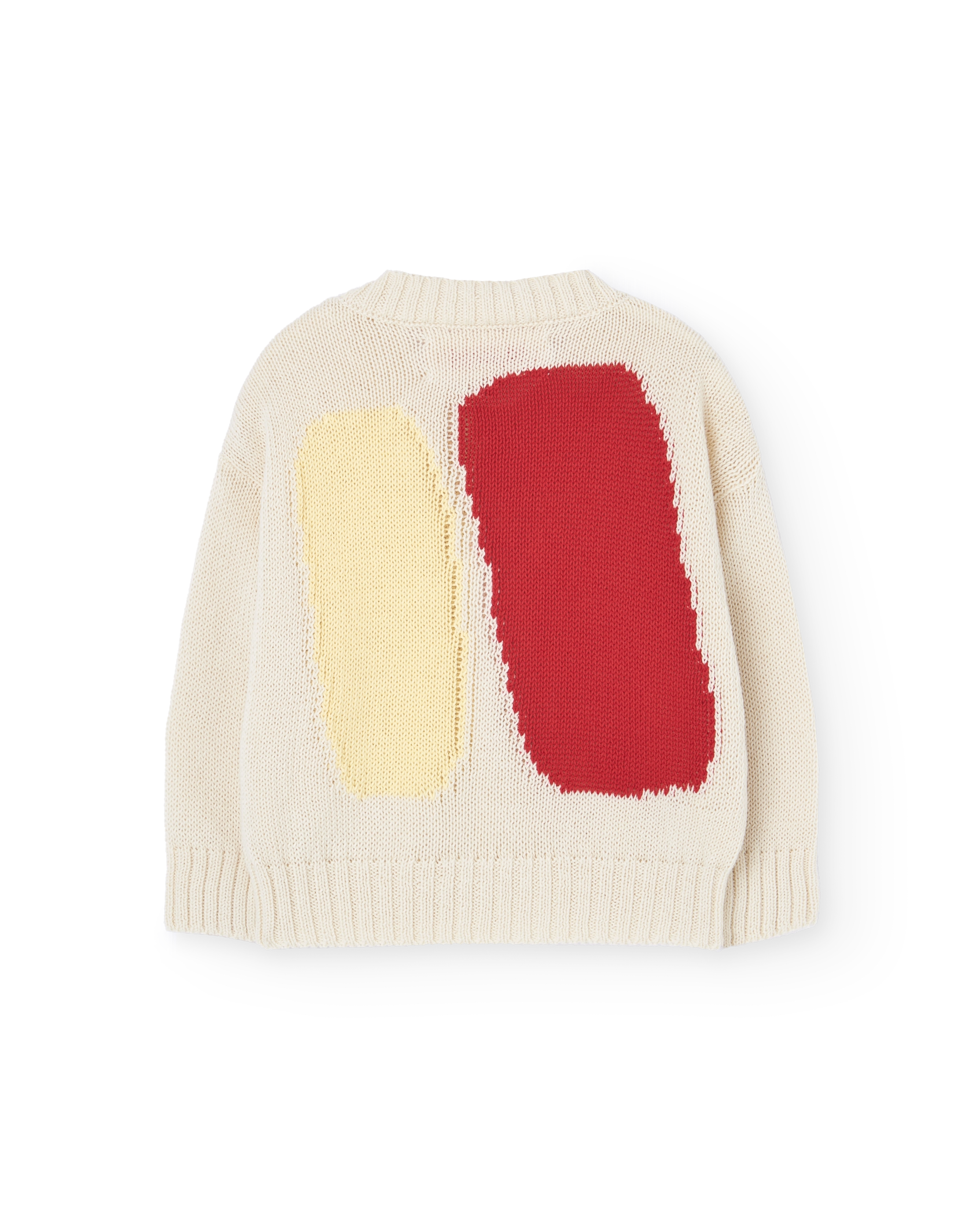 Ecru Serval Cardigan PRODUCT BACK