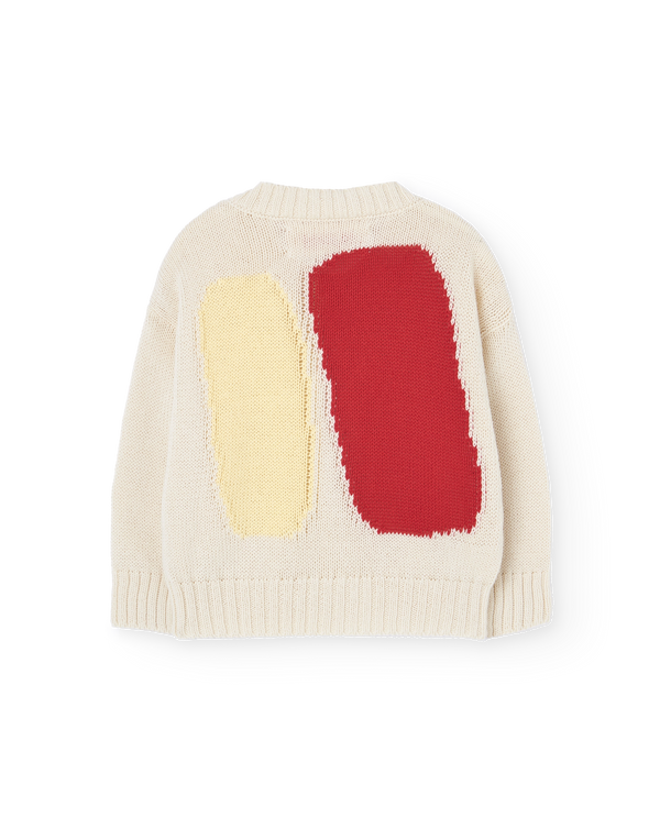 Ecru Serval Cardigan PRODUCT BACK