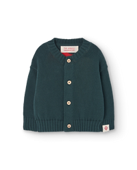 Deep Green Serval Cardigan COVER