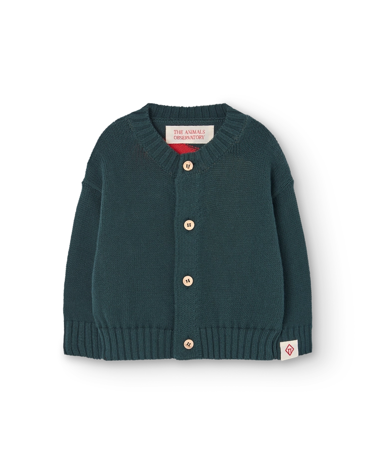 Deep Green Serval Cardigan COVER