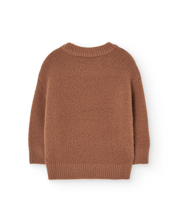 Brown Bobcat Sweater PRODUCT BACK