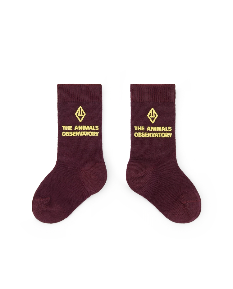 Maroon Avocet Socks COVER