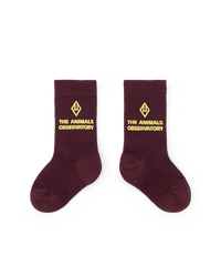 Maroon Avocet Socks COVER