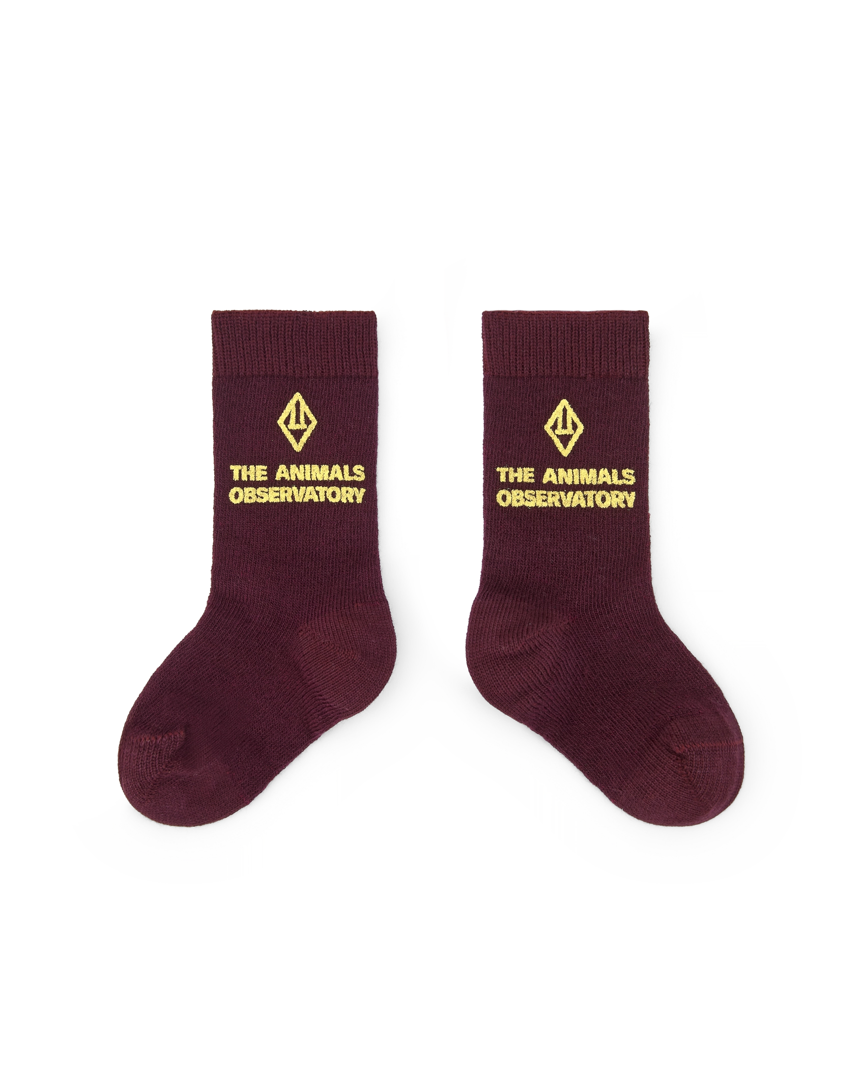Maroon Avocet Socks PRODUCT FRONT