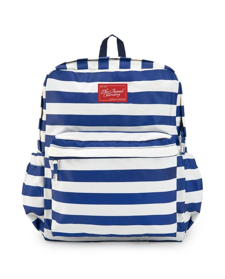 Stripes Navy Addax Backpack COVER