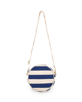 Stripes Navy Bowfin Pouch PRODUCT BACK
