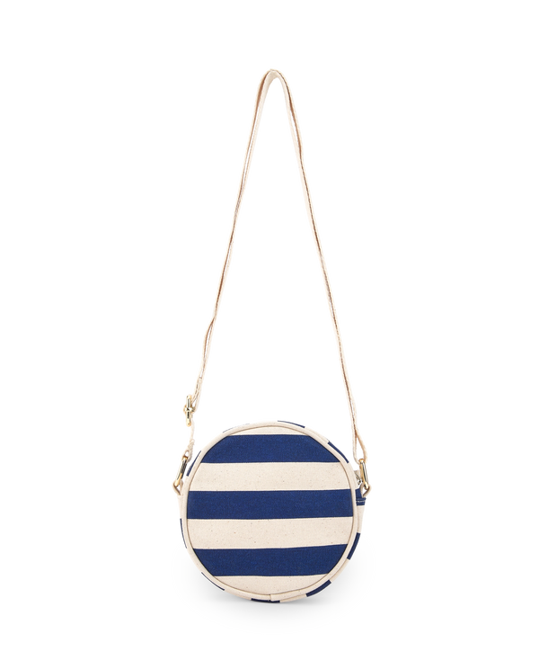 Stripes Navy Bowfin Pouch PRODUCT BACK