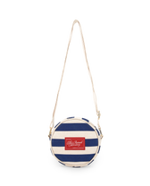 Stripes Navy Bowfin Pouch PRODUCT FRONT