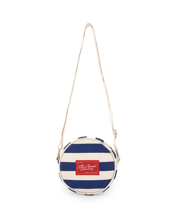 Stripes Navy Bowfin Pouch PRODUCT FRONT