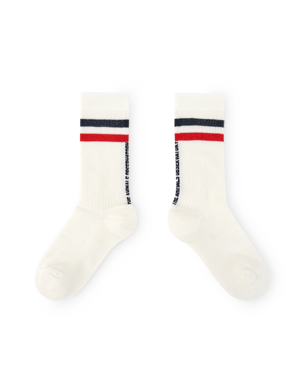 Raw White Skunk Socks PRODUCT FRONT