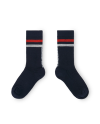 Navy Skunk Socks COVER