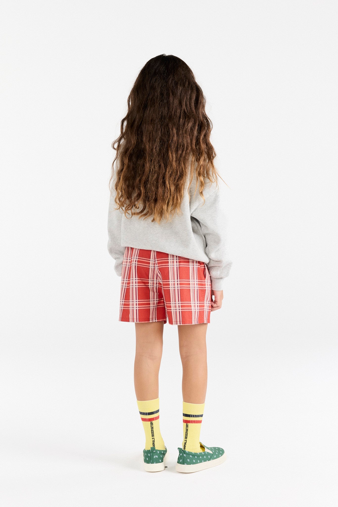 Yellow Skunk Socks MODEL BACK