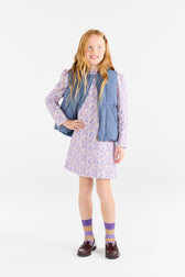 Purple Worm Socks MODEL FRONT