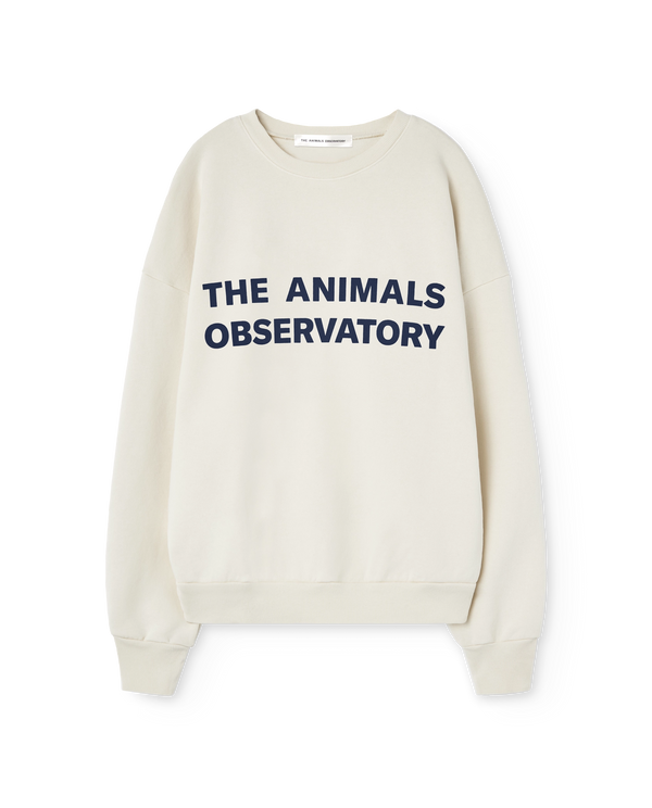 Raw White Leo Sweatshirt PRODUCT FRONT