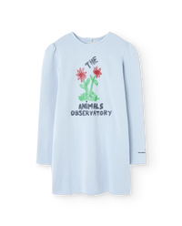 Flowers Blue Bug Dress COVER