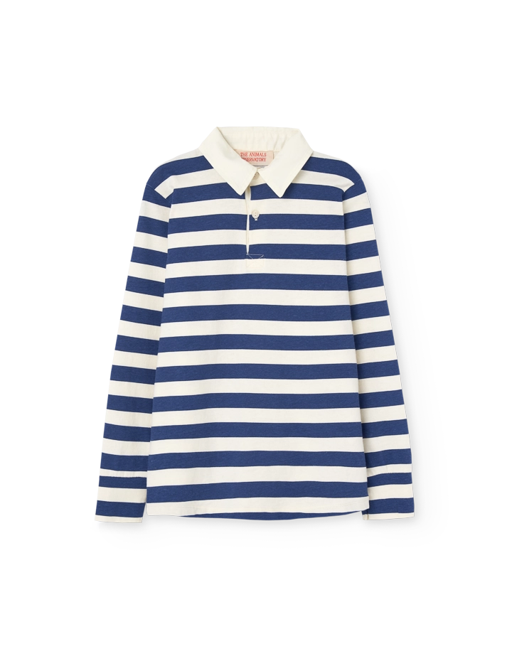 Stripes Navy Eel Polo Shirt COVER