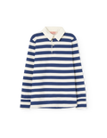 Stripes Navy Eel Polo Shirt