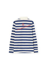 Stripes Navy Eel Polo Shirt PRODUCT BACK