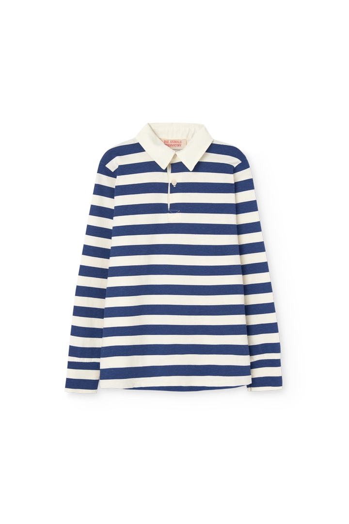 Stripes Navy Eel Polo Shirt PRODUCT FRONT