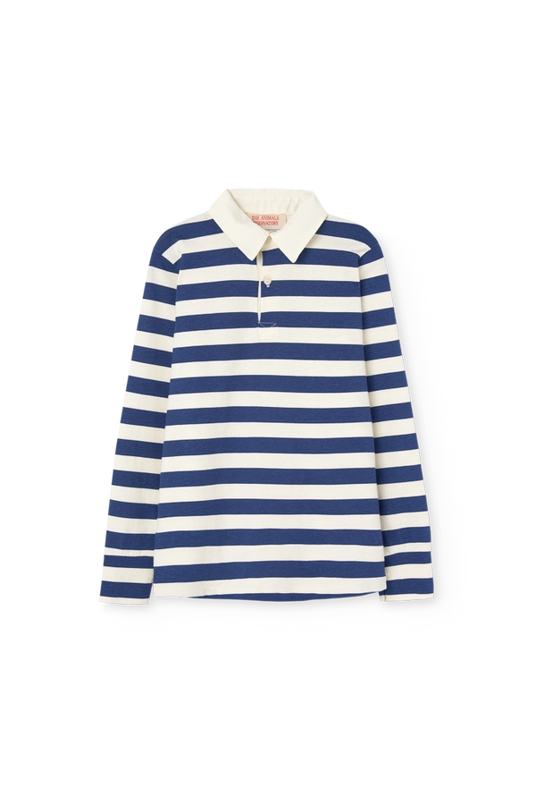 Stripes Navy Eel Polo Shirt PRODUCT FRONT