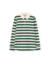 Stripes Green Eel Polo Shirt COVER