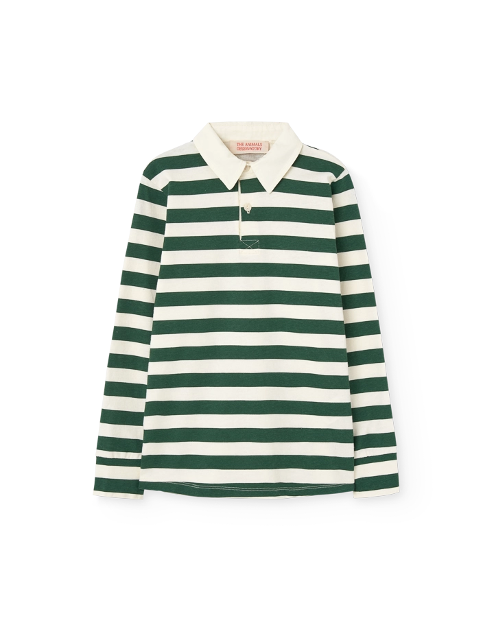 Stripes Green Eel Polo Shirt COVER