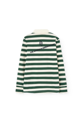 Stripes Green Eel Polo Shirt PRODUCT BACK