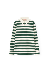 Stripes Green Eel Polo Shirt PRODUCT FRONT