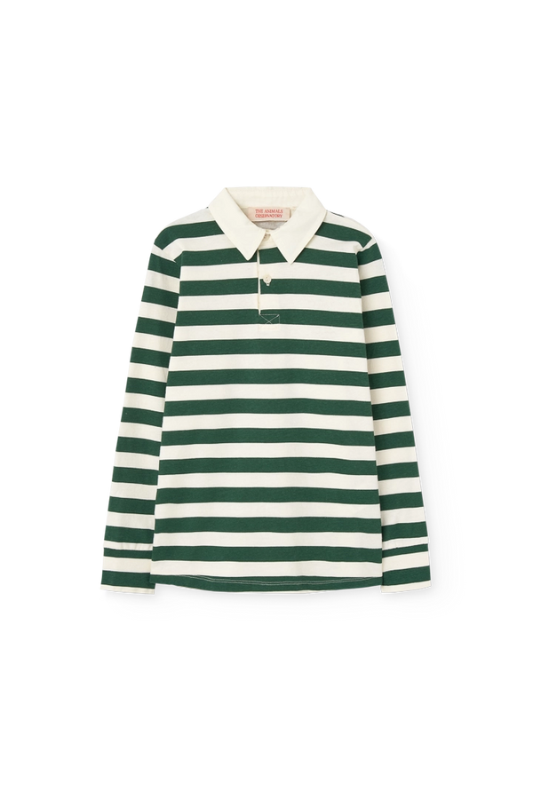 Stripes Green Eel Polo Shirt PRODUCT FRONT