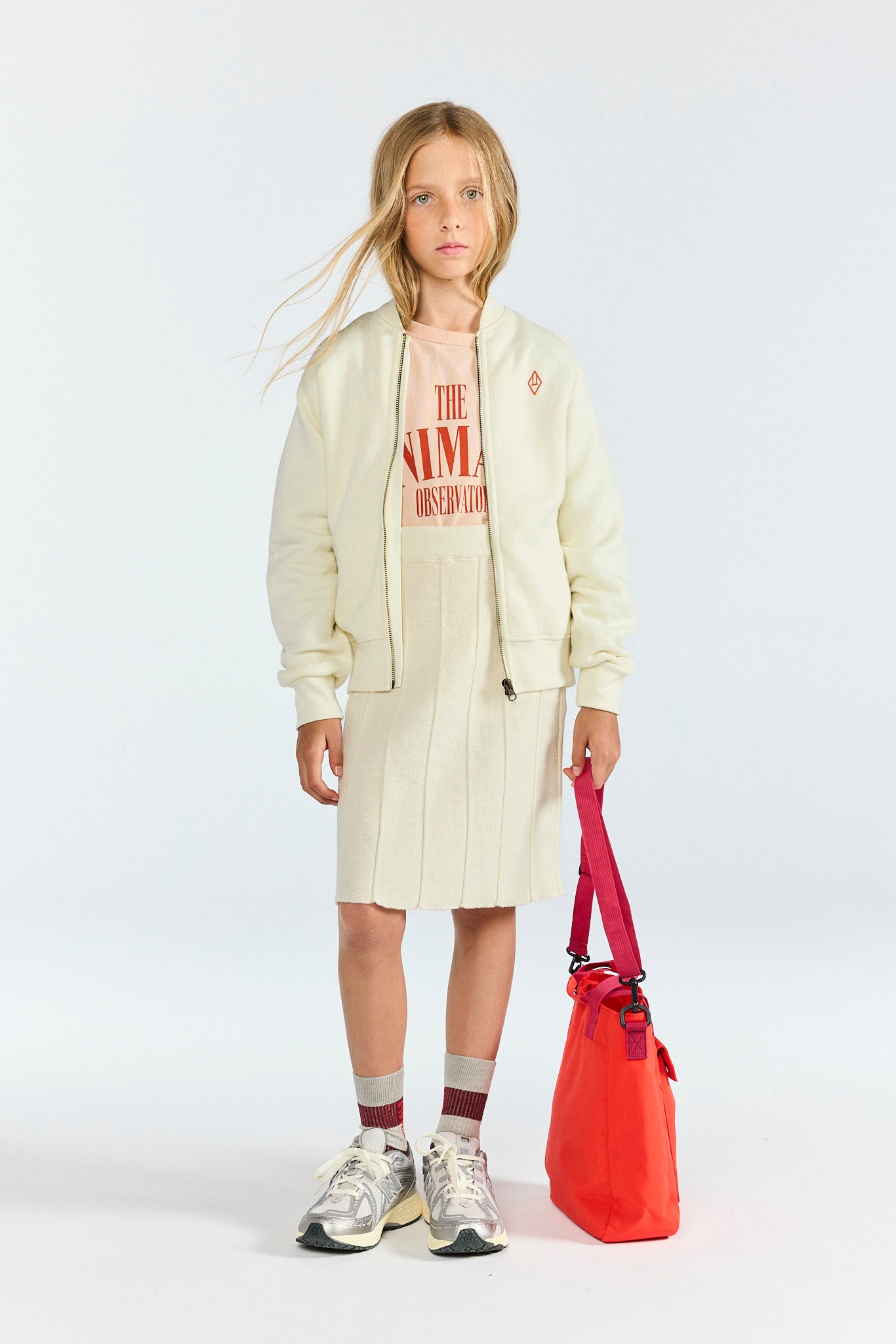 Raw White Zebra Track Jacket MODEL FRONT