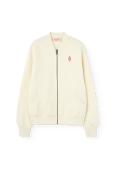 Raw White Zebra Track Jacket PRODUCT FRONT