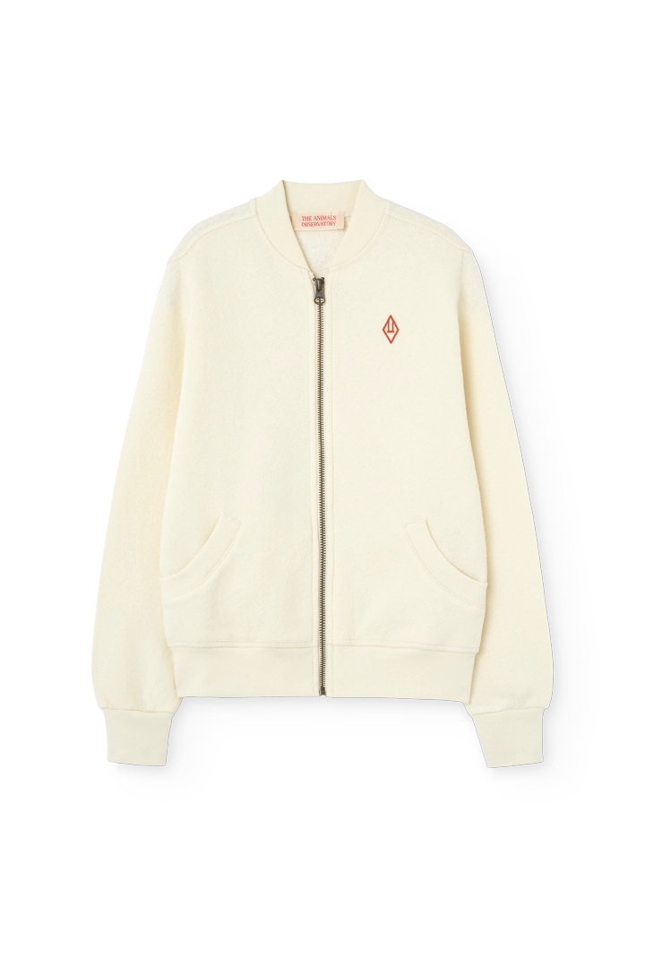 Raw White Zebra Track Jacket PRODUCT FRONT