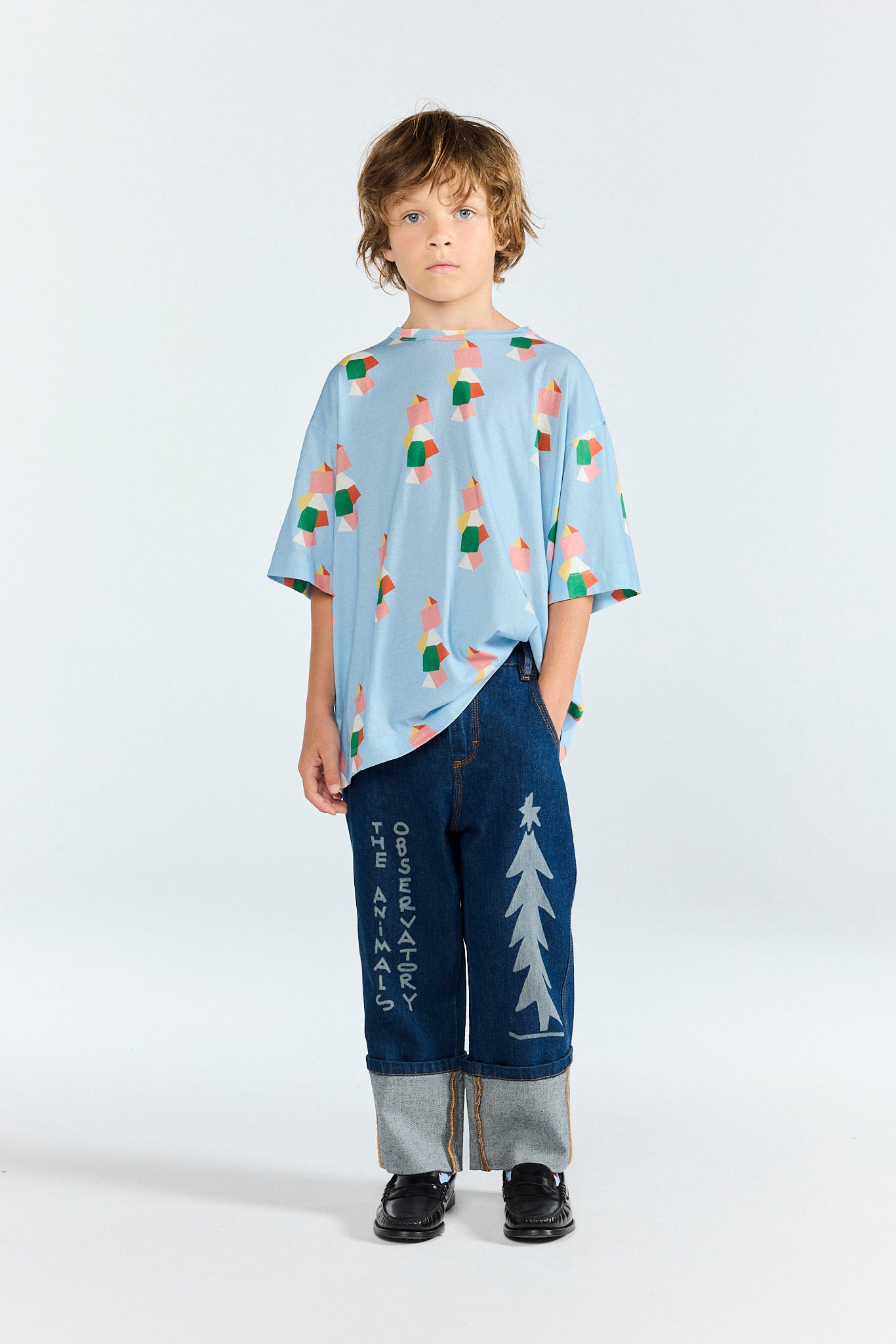 Blue Collie T-Shirt MODEL FRONT