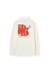 Raw White Eel Polo Shirt PRODUCT BACK