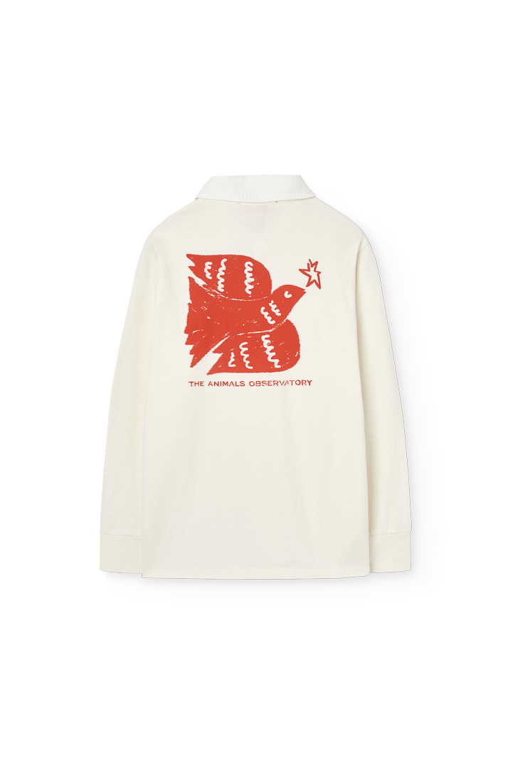 Raw White Eel Polo Shirt PRODUCT BACK