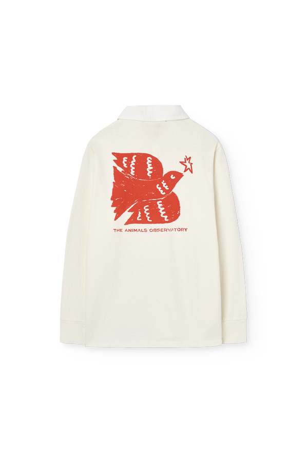 Raw White Eel Polo Shirt PRODUCT BACK