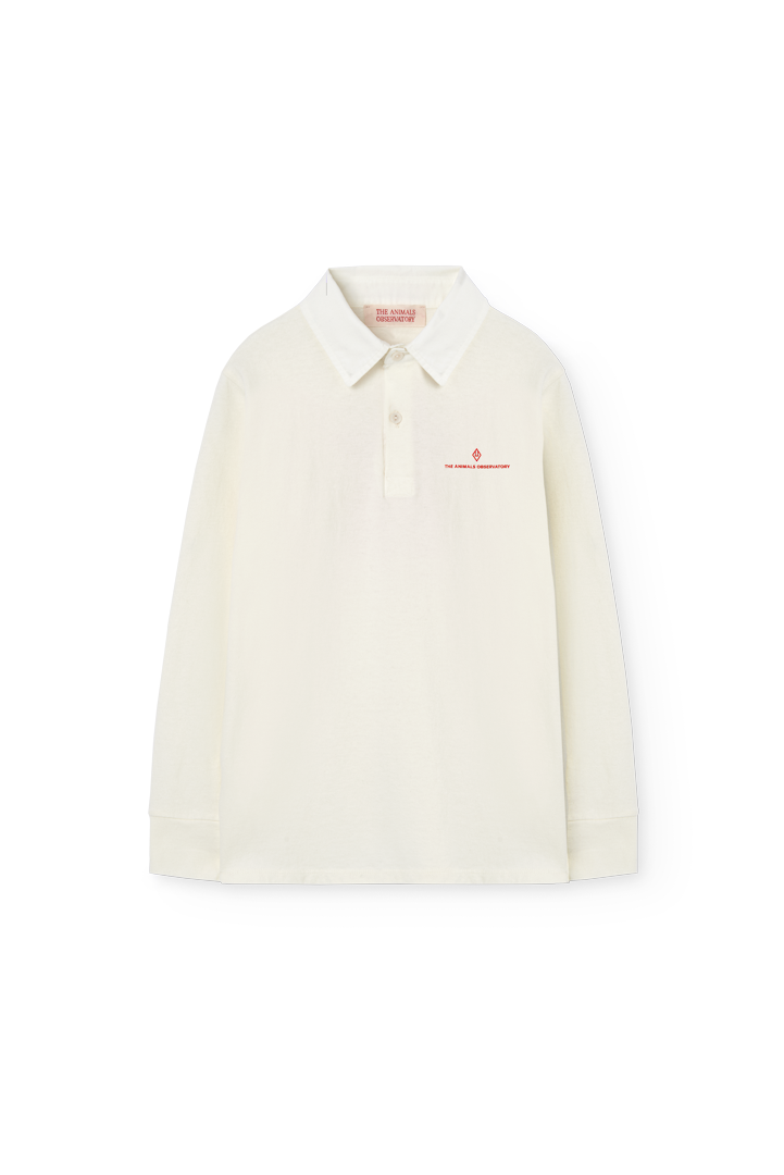 Raw White Eel Polo Shirt PRODUCT FRONT