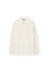 Raw White Eel Polo Shirt PRODUCT FRONT