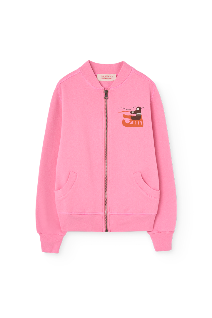 Pink Zebra Track Jacket PRODUCT FRONT