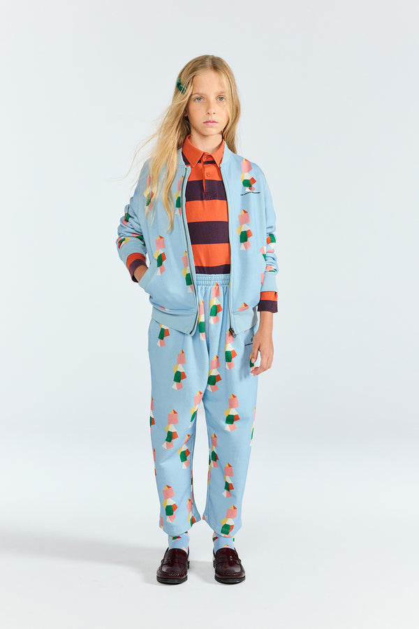Blue Zebra Track Jacket MODEL FRONT