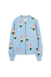 Blue Zebra Track Jacket PRODUCT FRONT