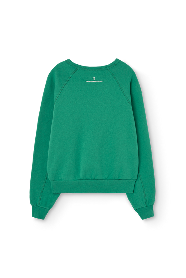 Bright Green Shark Sweatshirt PRODUCT BACK
