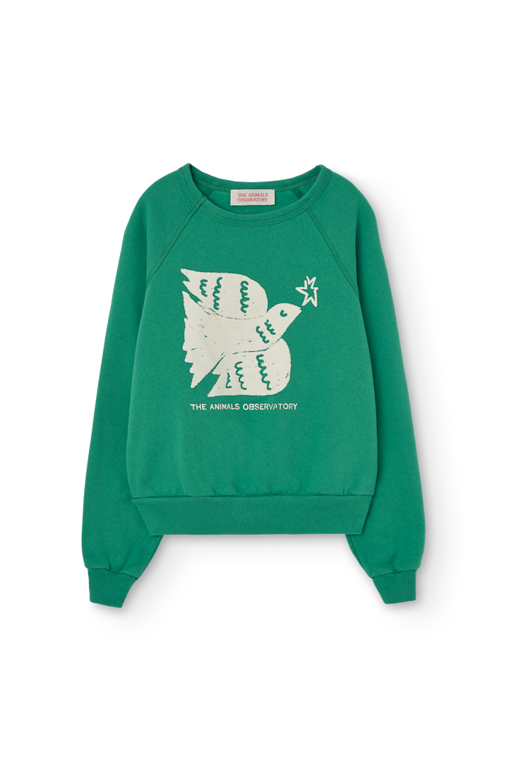 Bright Green Shark Sweatshirt PRODUCT FRONT