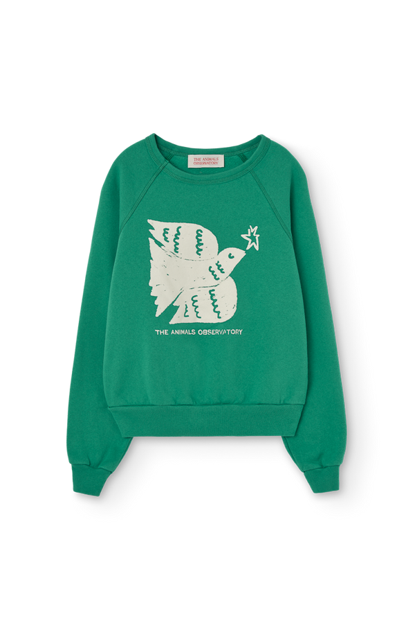Bright Green Shark Sweatshirt PRODUCT FRONT