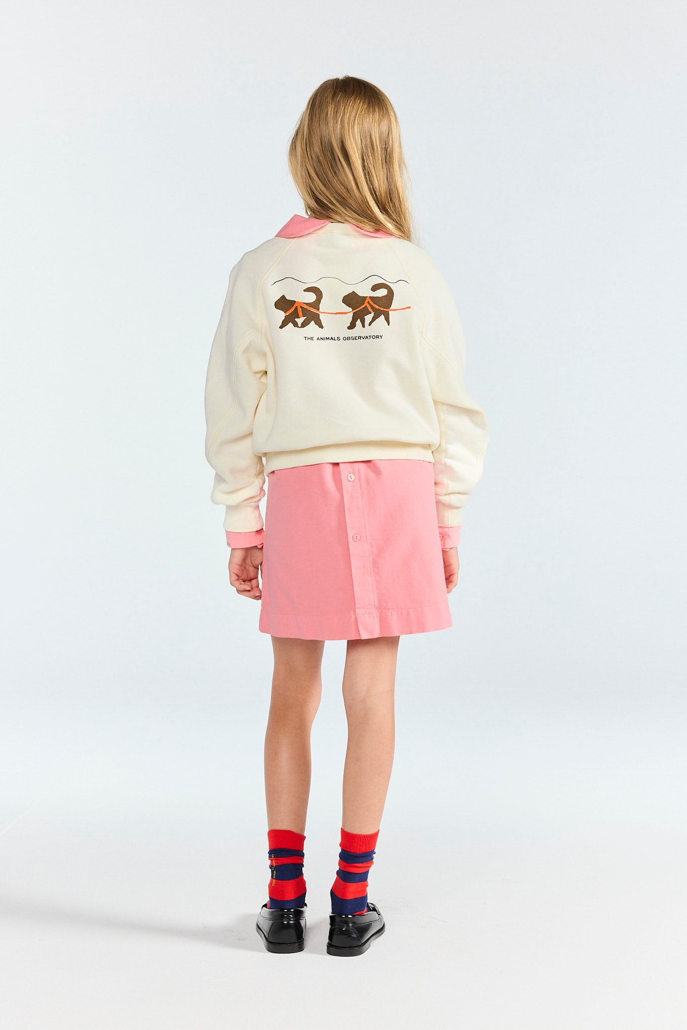 Raw White Shark Sweatshirt MODEL BACK