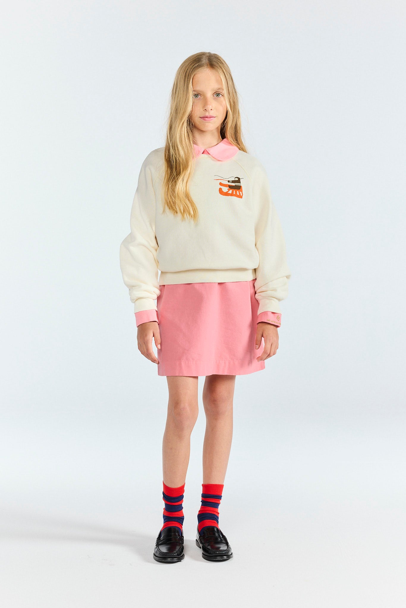 Raw White Shark Sweatshirt MODEL FRONT