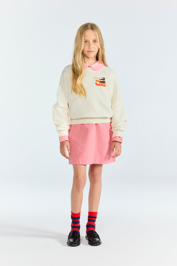 Raw White Shark Sweatshirt MODEL FRONT