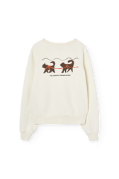 Raw White Shark Sweatshirt PRODUCT BACK