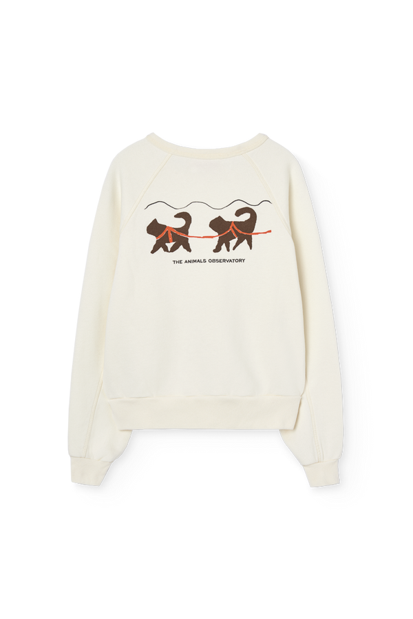 Raw White Shark Sweatshirt PRODUCT BACK