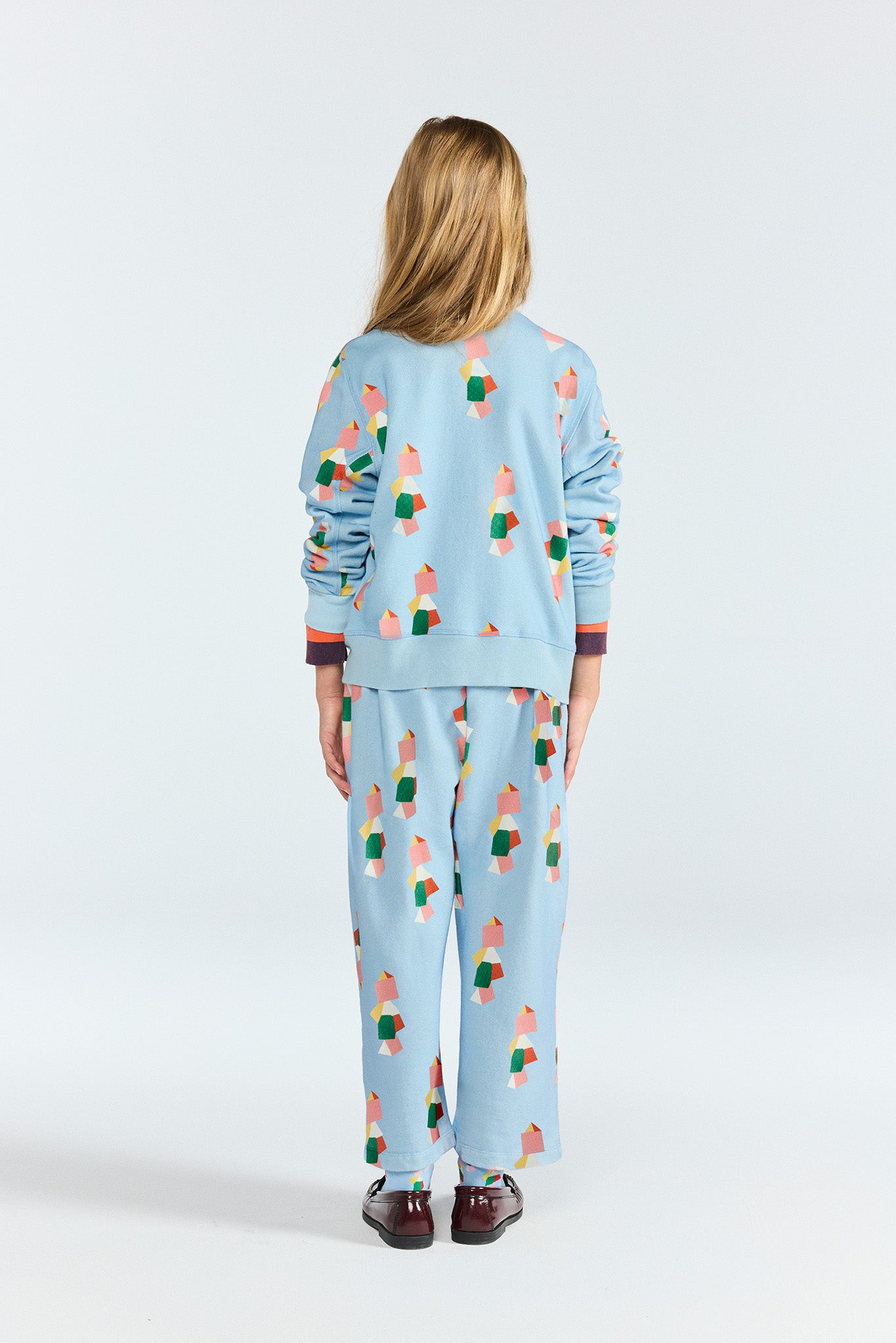 Blue Camaleon Sweatpants MODEL BACK